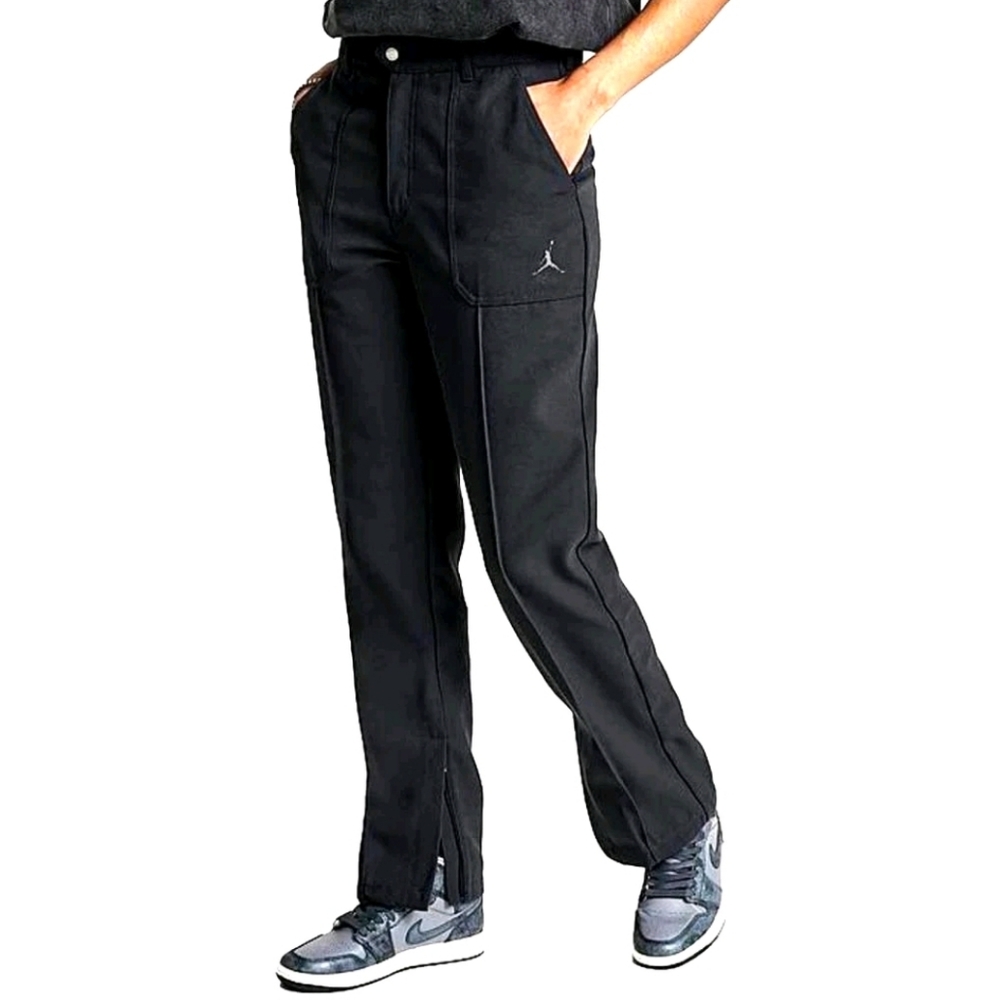Nike Womens Pants Size XL Air Jordan Woven Cargo Pants Zip Cuffs Elastic Waist